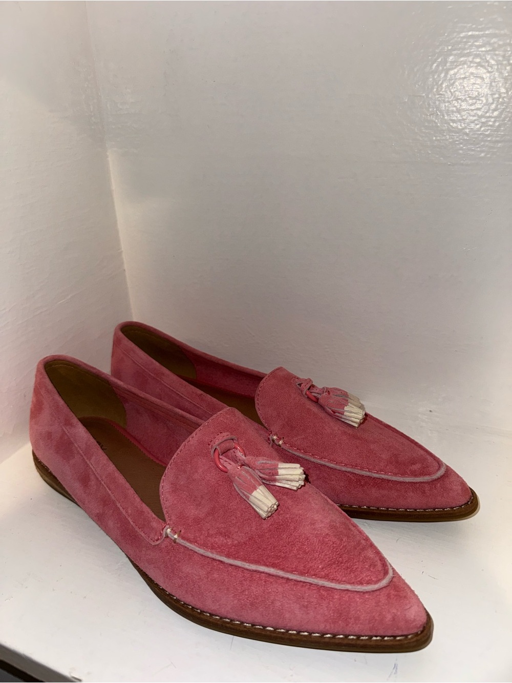 Sperry Saybrook Pink Suede Tassel Loafers Women’s Size 11